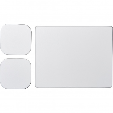 Logotrade Firmengeschenke das Foto: Brite-Mat® Mousepad- und Untersetzer-Set 3