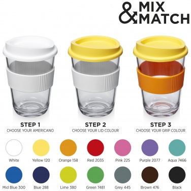Logotrade Werbegeschenke das Foto: Americano® Cortado 300 ml Becher mit Griff
