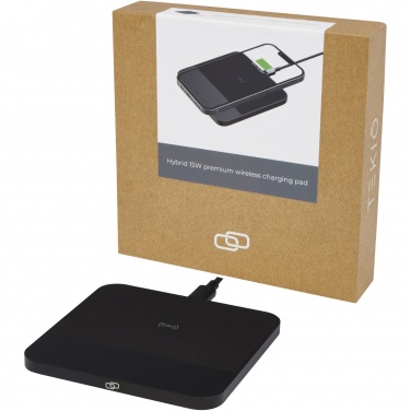 Logotrade Logogeschenke das Foto: Hybrid hochwertiges wireless 15W Ladepad