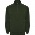 Aneto Pullover mit Viertelreißverschluss, Flaschengrün