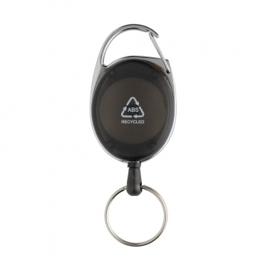 Logotrade Firmengeschenke das Foto: Roller-Clip-Schlüsselanhänger aus RCS recyceltem ABS