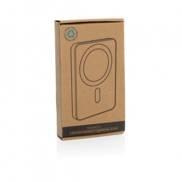Logotrade werbemittel das Foto: Magnetix 5.000mAh magnetische Powerbank aus RCS recycel. ABS