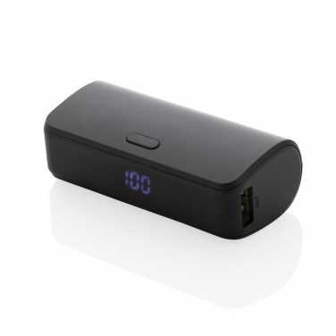 Logotrade Firmengeschenke das Foto: FlashCharge 5000mah Fast-Charge Powerbank aus RCS rPlastik