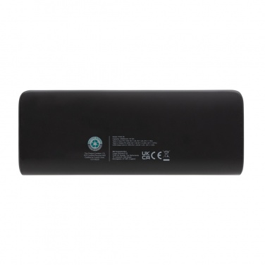Logotrade Geschäftsgeschenke das Foto: FlashCharge 20.000mAh Fast-Charge Powerbank aus RCS rPlastik