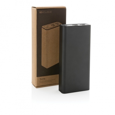Logotrade werbemittel das Foto: Terra 20.000mAh 20W Powerbank aus RCS recyceltem Aluminium