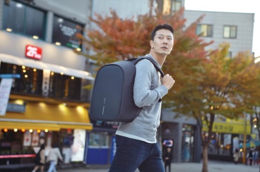 Logotrade Werbeartikel das Foto: Bobby Hero XL Anti-Diebstahl-Rucksack