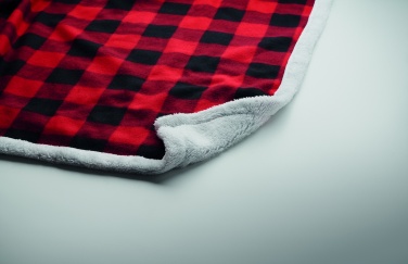 Logotrade Geschäftsgeschenke das Foto: Fleece-Decke RPET