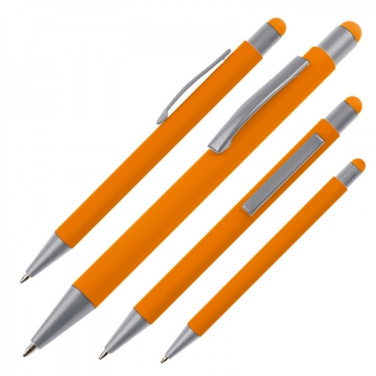Logotrade Geschäftsgeschenke das Foto: Metall Kugelschreiber Touchpen Soft Touch SALT LAKE CITY