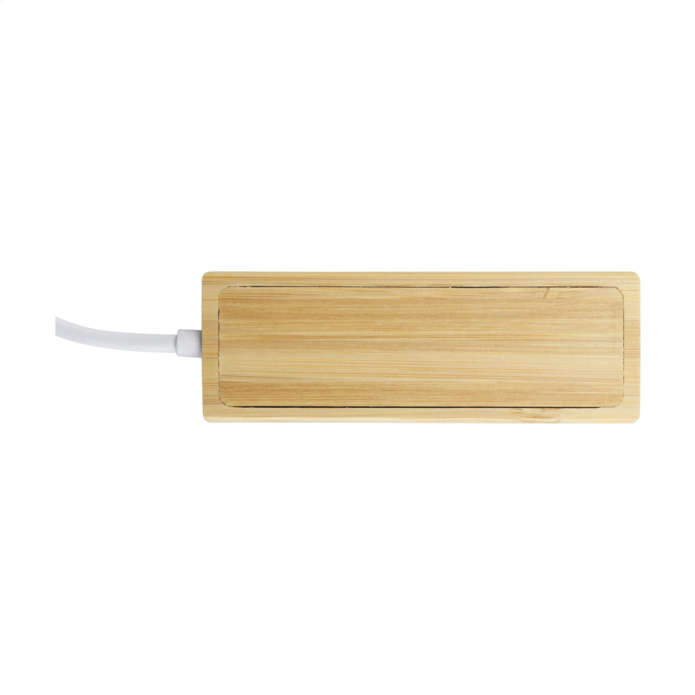Logotrade Geschäftsgeschenke das Foto: Bambus USB-Hub