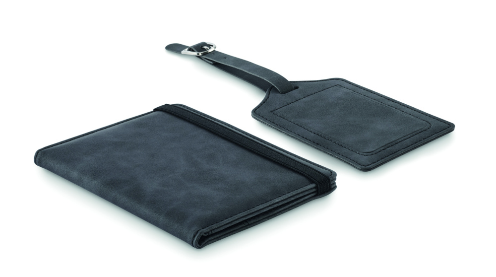 Logotrade Werbeartikel das Foto: Set Reisepass & Kofferanhänger