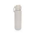 Via RCS Re-Steel Sportflasche mit Verschluss, 600ml, Beige