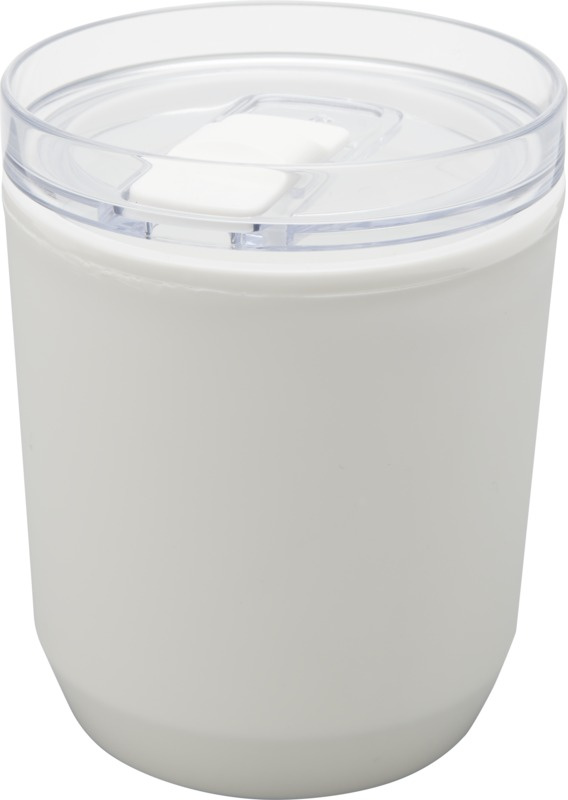 Logotrade Werbegeschenke das Foto: Hudson Doppelwandiger Becher aus recyceltem Kunststoff 180 ml