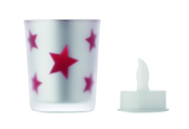 Logotrade Werbeartikel das Foto: LED-Teelicht im Glashalter