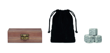 Logotrade Geschäftsgeschenke das Foto: Stein-Eiswürfel-Set