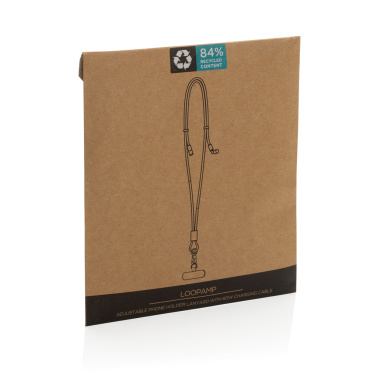 Logotrade Firmengeschenke das Foto: LoopAmp verstellbares 60W Telefonkabel aus RCS rPET