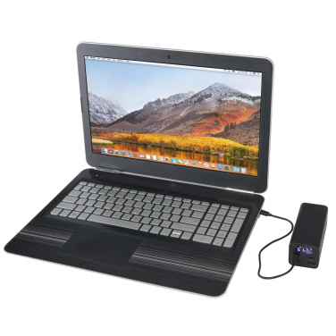 Logotrade Werbeartikel das Foto: Acamar 70 W 20.000 mAh Laptop Powerbank aus recyceltem Aluminium