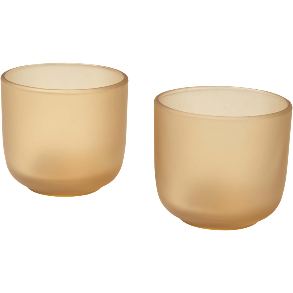 Logotrade Firmengeschenke das Foto: Mal 200 ml Glasbecher – 2er-Set