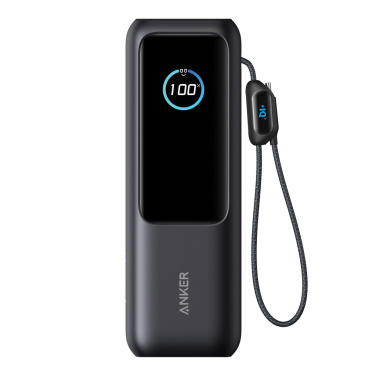 Logotrade Geschäftsgeschenke das Foto: Anker Powerbank 25.000mAh-165W, mit integr. einziehb. Kabel