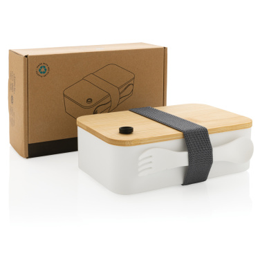 Logotrade Werbegeschenke das Foto: RCS RPP Lunchbox mit Bambusdeckel