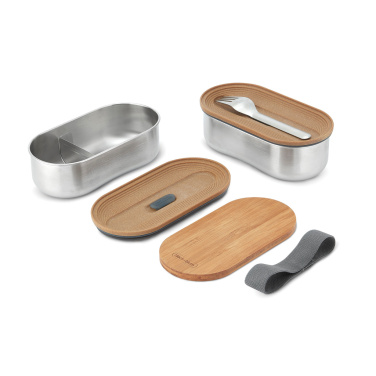 Logotrade Firmengeschenke das Foto: Black+Blum Stainless Steel Double Bento Box