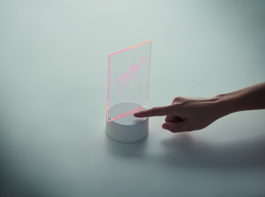 Logotrade werbemittel das Foto: Memoboard mit LED-Beleuchtung