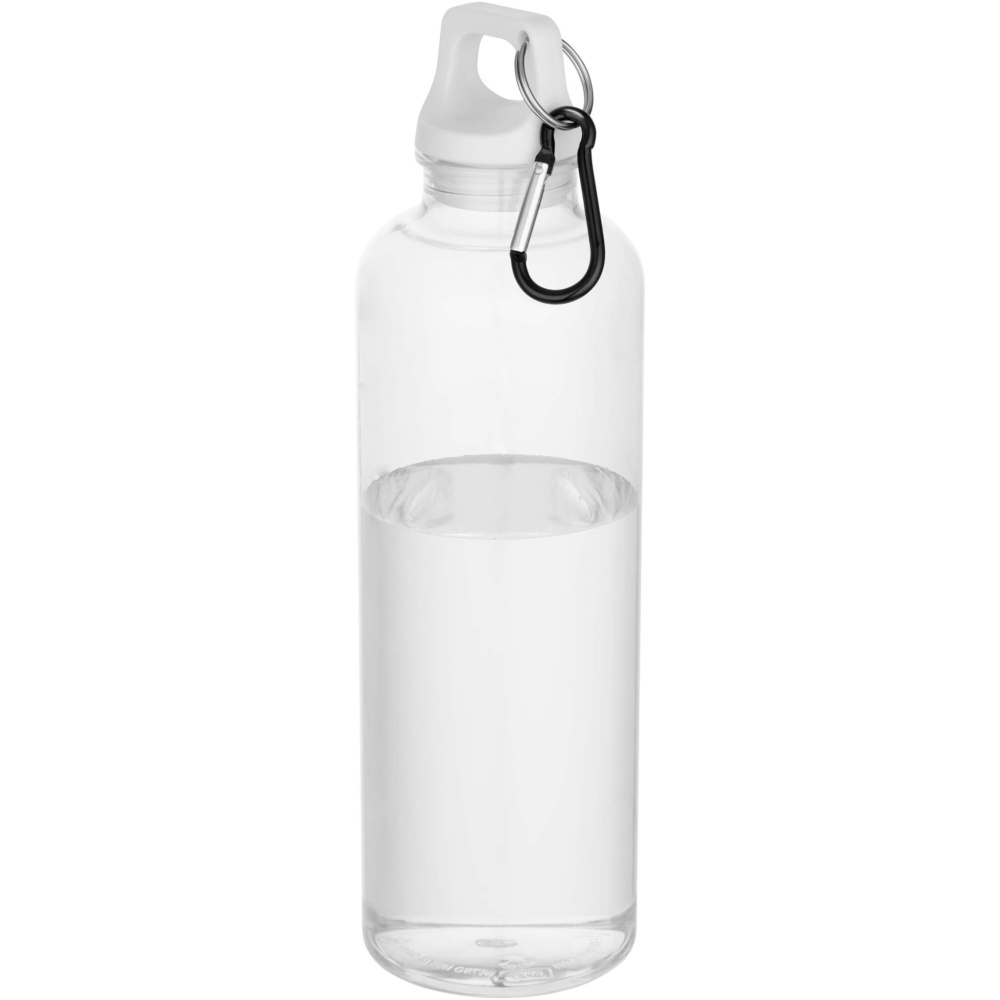 Logotrade Werbegeschenke das Foto: Oregon 750 ml RCS-zertifizierte Trinkflasche aus recyceltem Kunststoff mit Karabinerhaken