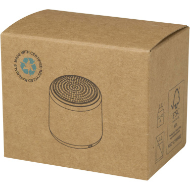 Logotrade Geschäftsgeschenke das Foto: Velkis 3 W Bluetooth® Lautsprecher aus recyceltem Kunststoff