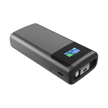 Logotrade Firmengeschenke das Foto: Quantum RCS Ultra-Fast 45W 10.000mAh Powerbank mit Display