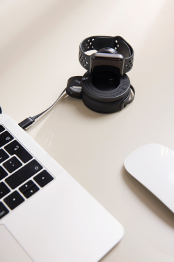 Logotrade werbemittel das Foto: VINGA Baltimore 2-in-1 kabelloser 15W RCS Travel Charger