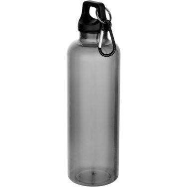 Logotrade Geschäftsgeschenke das Foto: Oregon 750 ml RCS-zertifizierte Trinkflasche aus recyceltem Kunststoff mit Karabinerhaken