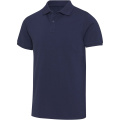 Beryl Kurzärmeliges Poloshirt aus 220 g/m² Bio-Recyclingmaterial (OCS), unisex, Marine