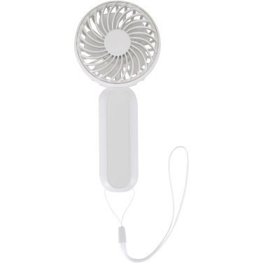 Logotrade Geschäftsgeschenke das Foto: Aervia Tragbarer Ventilator aus recyceltem Kunststoff