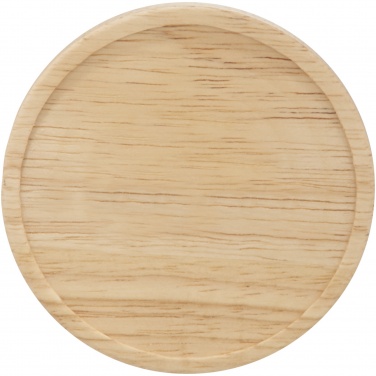 Logotrade promotional gift image of: Hearth 400 ml ceramic mug with wooden coaster