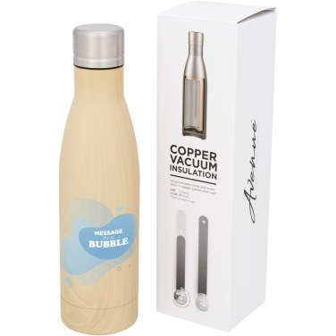 Logotrade corporate gift picture of: Vasa 500 ml wood-look copper vacuum insulated bottle