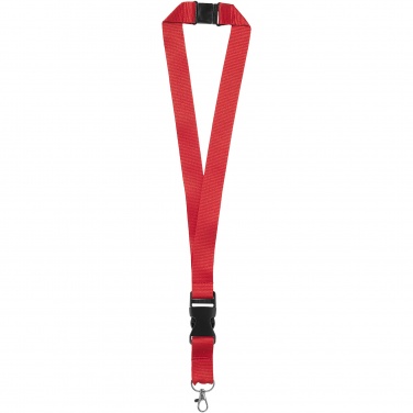 Logo trade promotional giveaways picture of: Yogi lanyard detachable buckle break-away closure