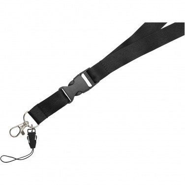 Logo trade business gift photo of: Sagan phone holder lanyard with detachable buckle