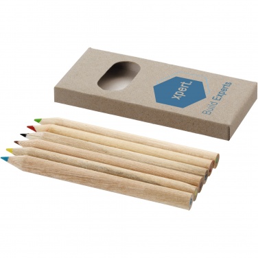 Logo trade promotional giveaway photo of: Ayola 6-piece coloured pencil set