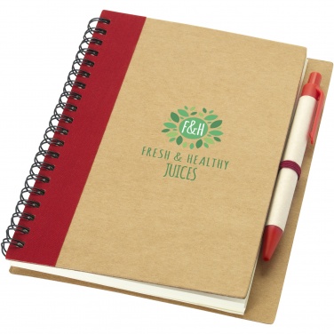 Logo trade promotional gift photo of: Priestly recycled notebook with pen
