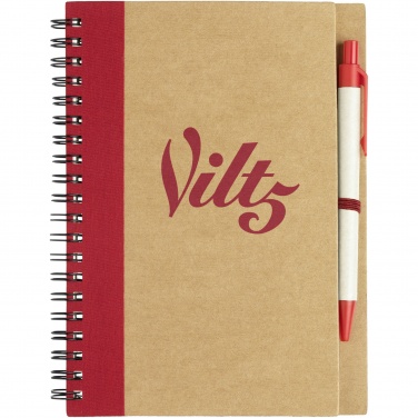 Logo trade promotional items image of: Priestly recycled notebook with pen