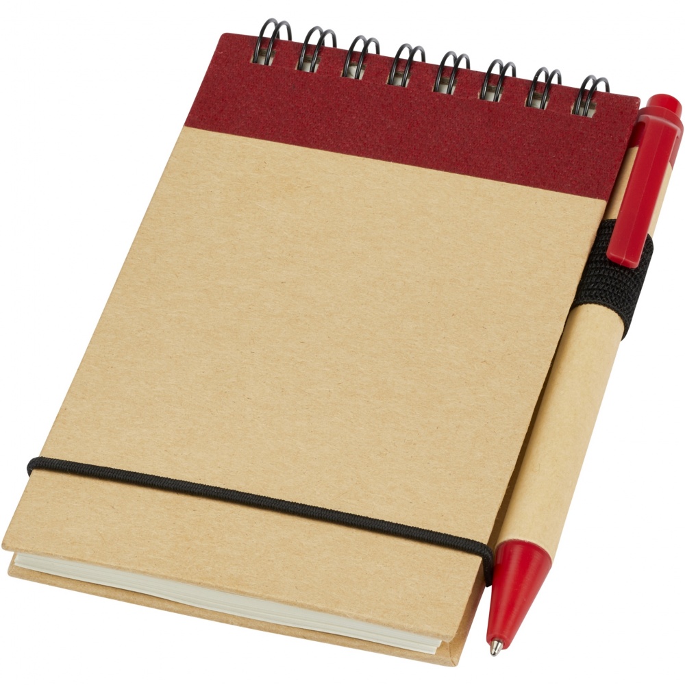 Logotrade business gift image of: Zuse A7 recycled jotter notepad with pen