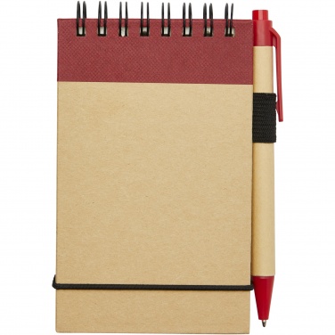 Logo trade promotional giveaways image of: Zuse A7 recycled jotter notepad with pen