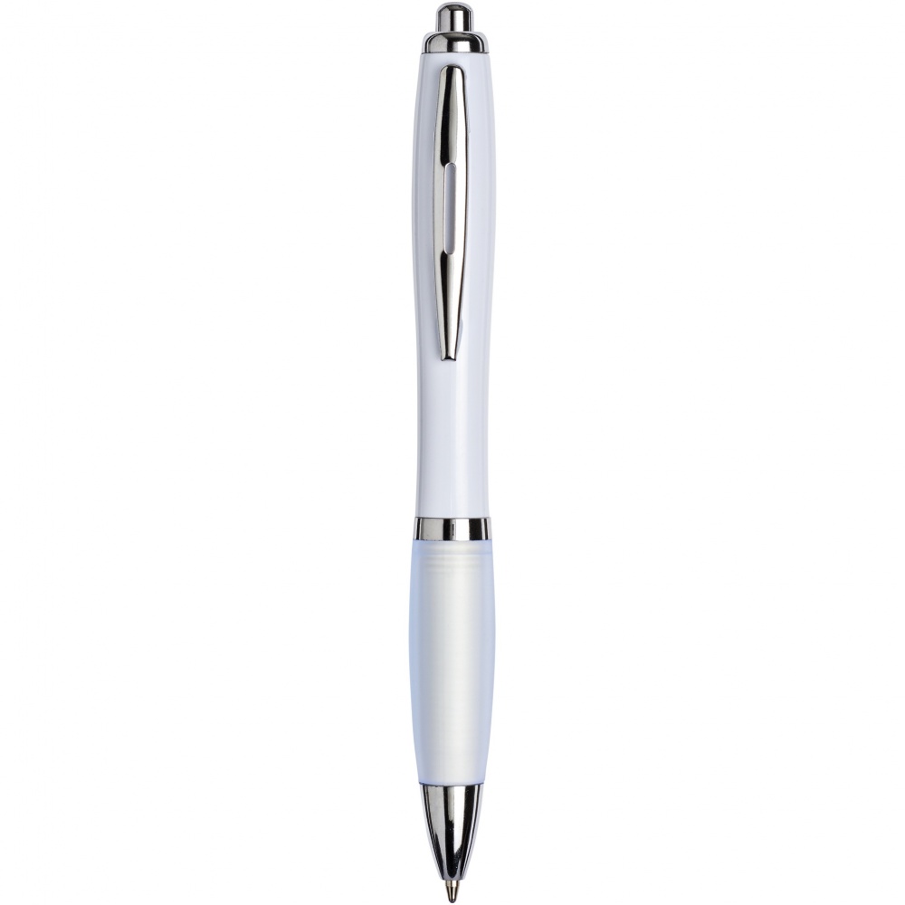 Logo trade corporate gifts image of: Nash ballpoint pen with coloured barrel and grip