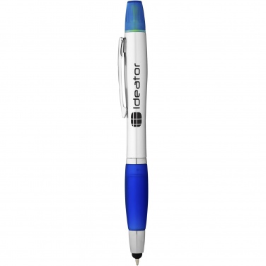 Logo trade advertising products image of: Nash stylus ballpoint pen and highlighter
