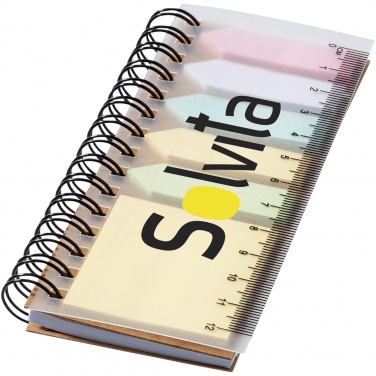 Logotrade corporate gift picture of: Spinner spiral notebook with coloured sticky notes