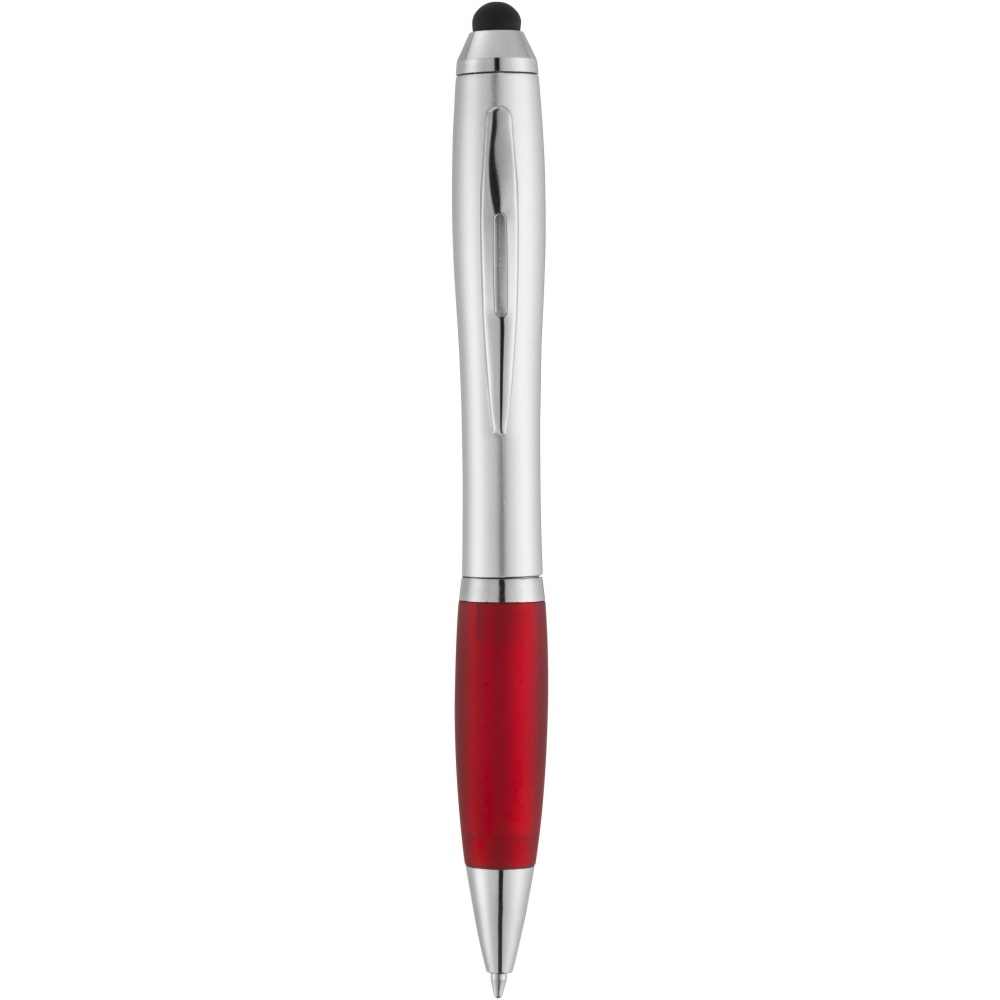 Logotrade promotional giveaway image of: Nash stylus ballpoint with coloured grip
