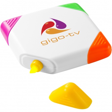 Logotrade business gift image of: Trafalgar square-shaped 4-colour highlighter