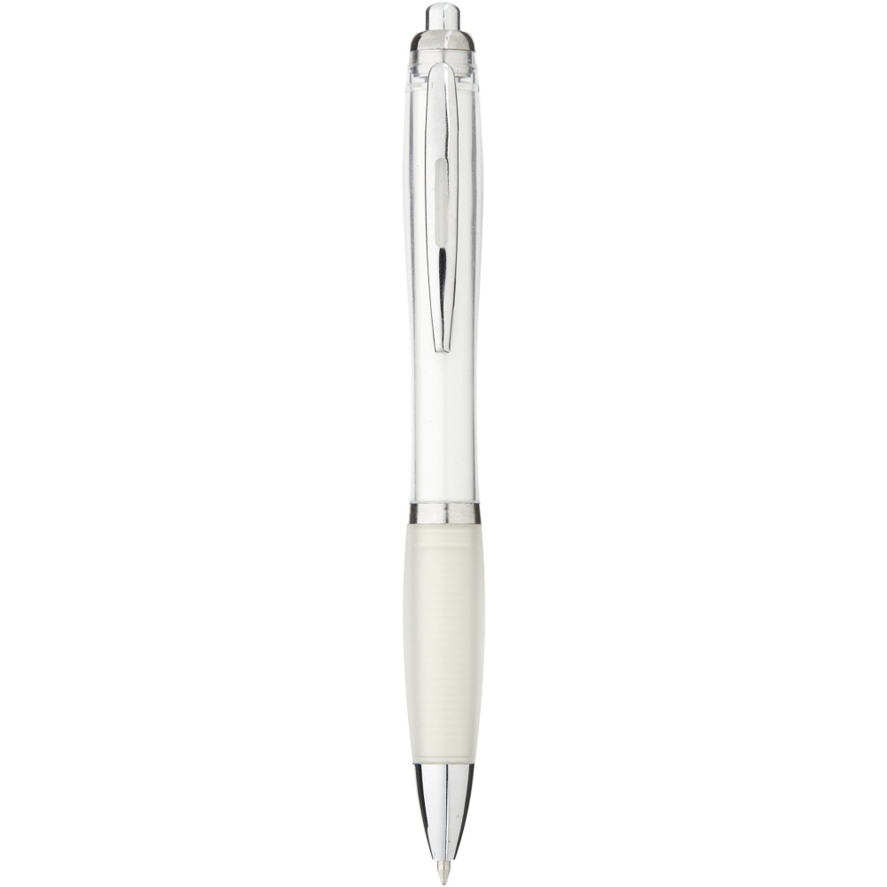 Logo trade business gift photo of: Nash ballpoint pen coloured barrel and grip