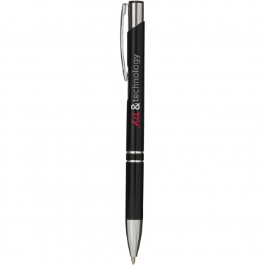 Logotrade promotional merchandise photo of: Moneta aluminium click ballpoint pen (blue ink)