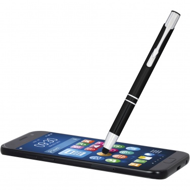 Logotrade promotional products photo of: Moneta anodized aluminium click stylus ballpoint pen