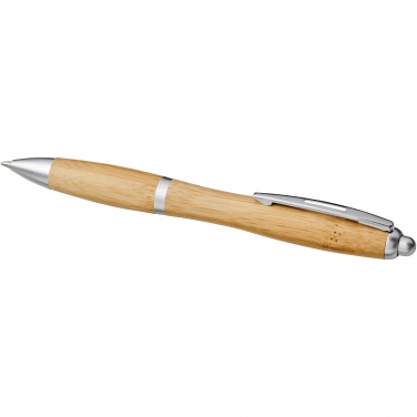 Logo trade promotional gifts image of: Nash bamboo ballpoint pen